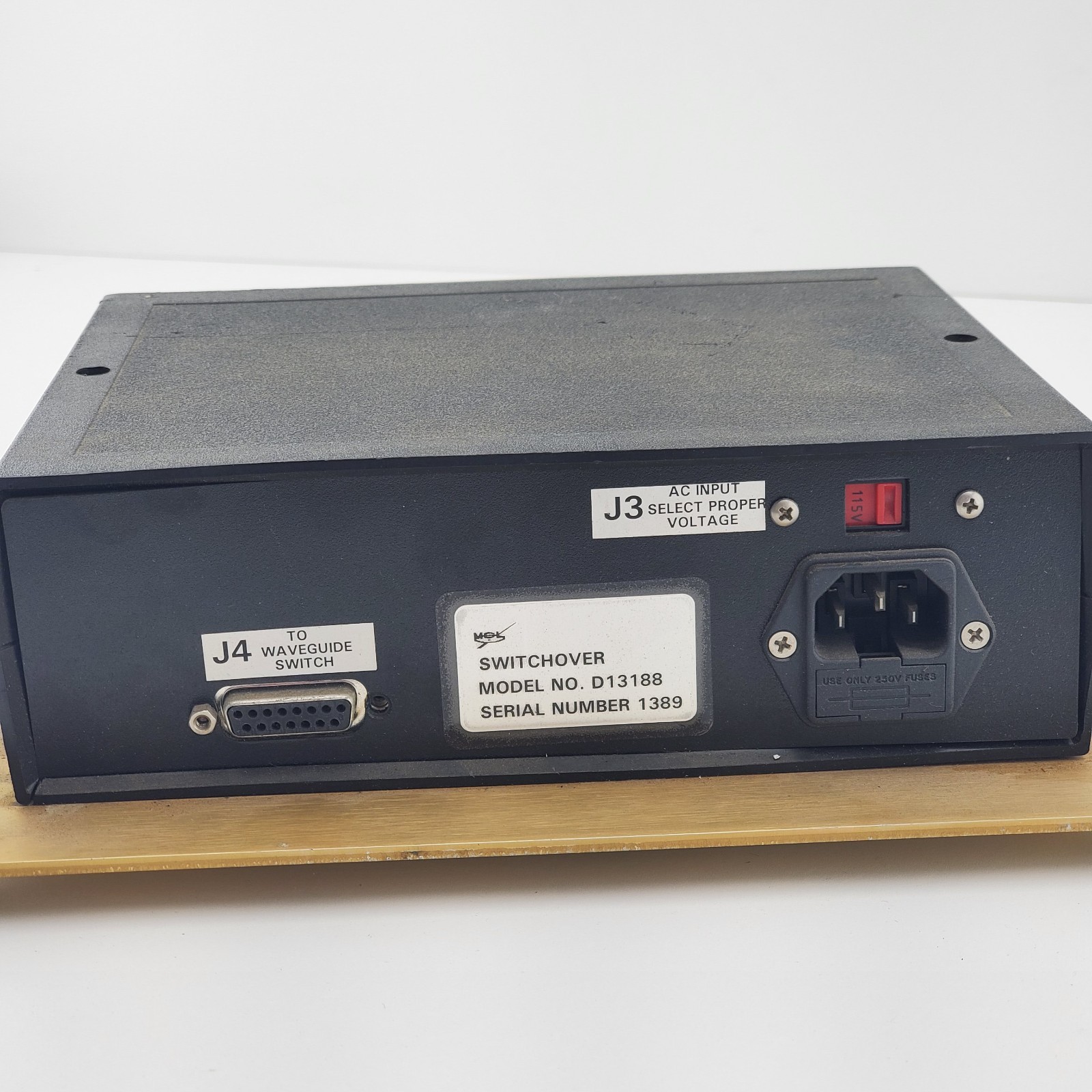 Mitec D13188 Electromechanical Waveguide Transfer Switch