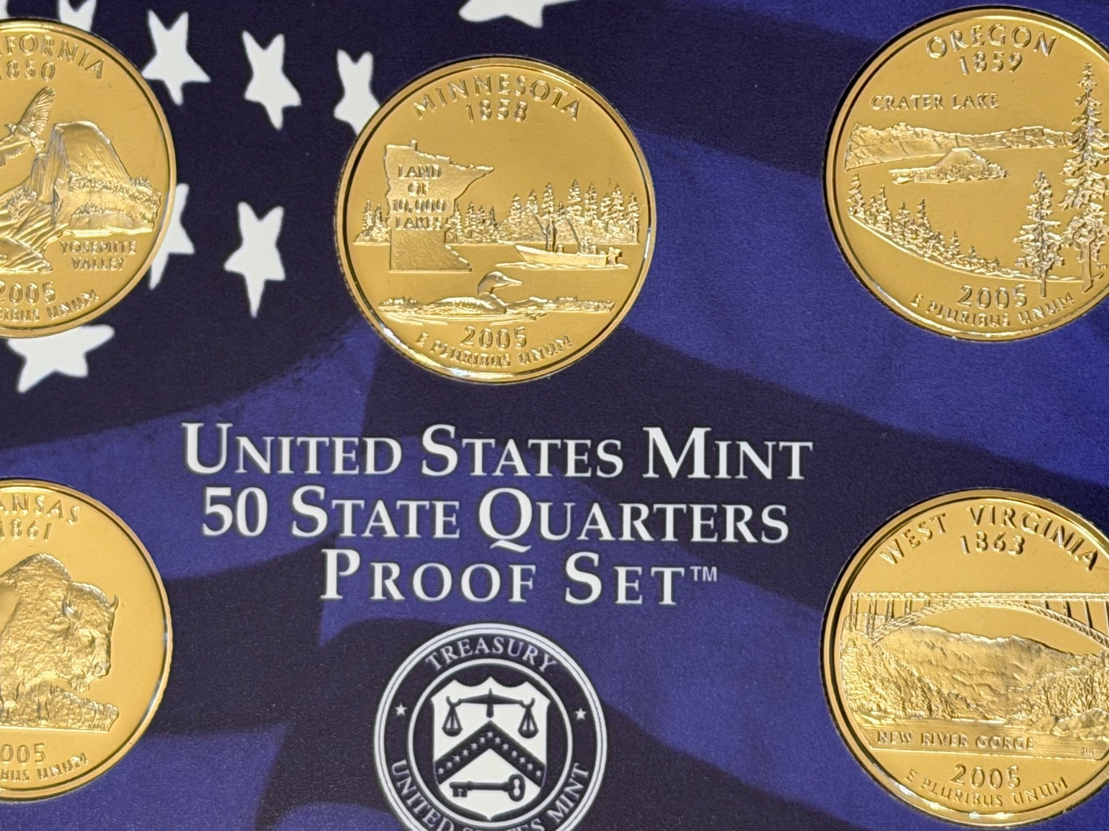 QUARTER MINT SET 2005 S S PROOF FREE SHIPPING
