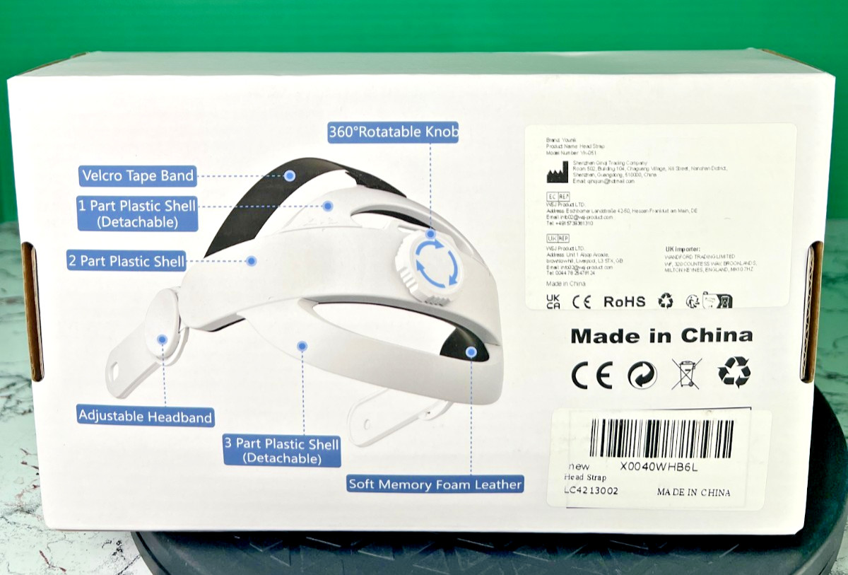 Adjustable Head Strap Replacement for Meta Quest 3 VR Headset Comfort Fit