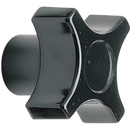 Davies 2840-A Four Prong Knob, Clamp Knob, 3/8-16 Size, 1.13"L, Hr Phenolic