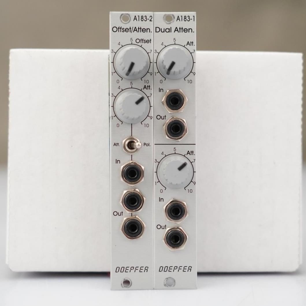 Doepfer A-183-1 Dual Attenuator & A-183-2 Offset Attenuator Euro Modules #58506