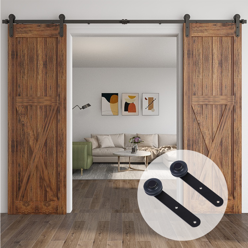 4-20FT Rustic Sliding Barn Wood Door Hardware Track Kit For Single/Double Doors