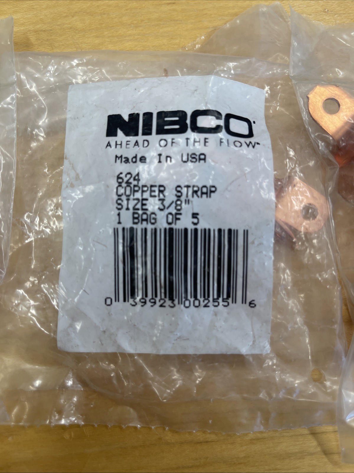 Nibco Copper Tube Strap 624-3/8 (package of 5 Pieces)