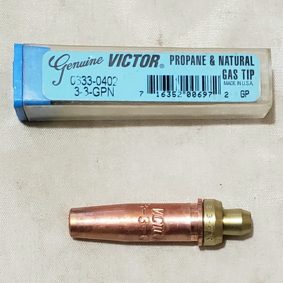 Victor 3-3-GPN Propane Cutting Torch Tip CST800 CA1350 CA1260 CA270 0333-0402