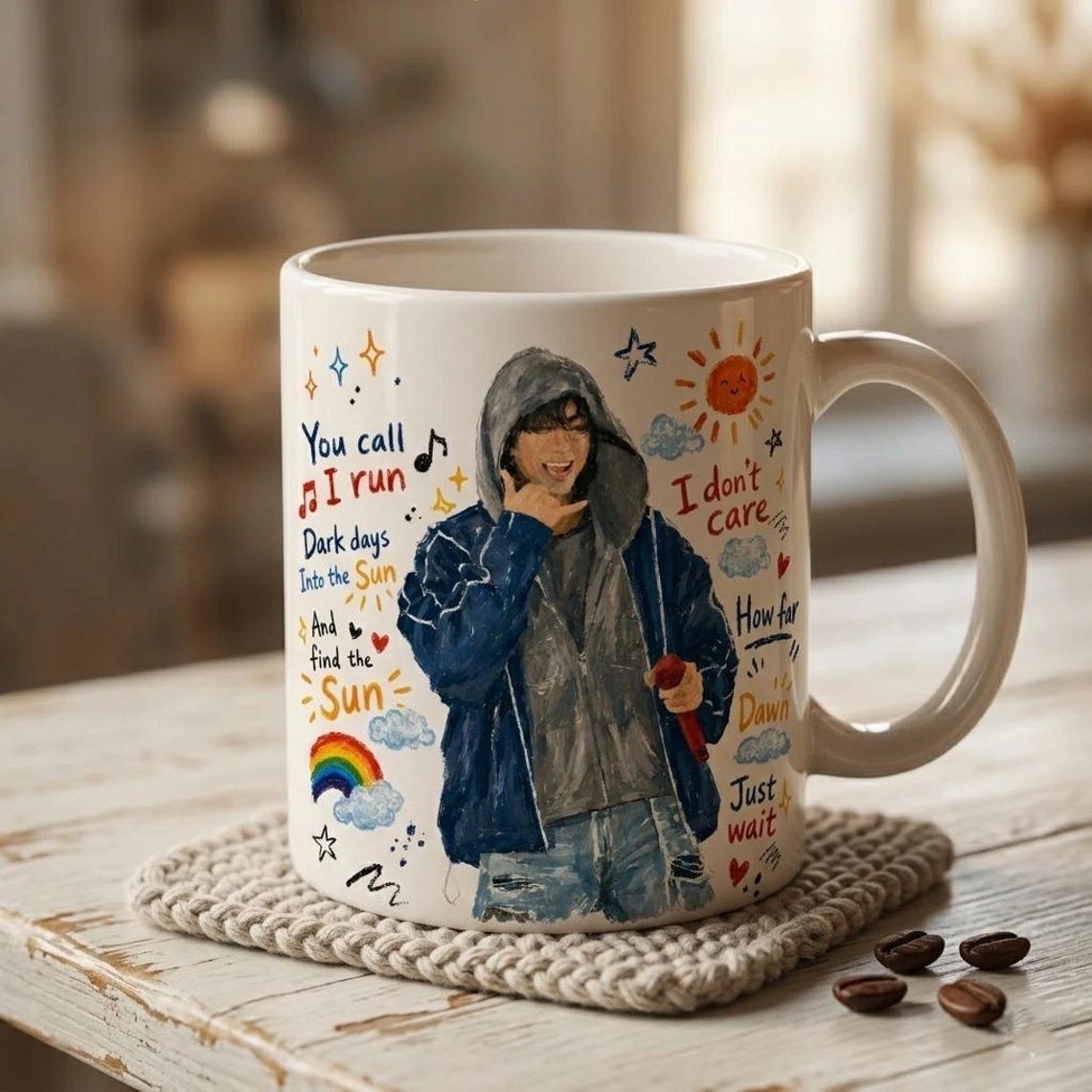 Into the Sun Arirang Era Mug Kpop Aesthetic Ceramic Coffee Cup Gift