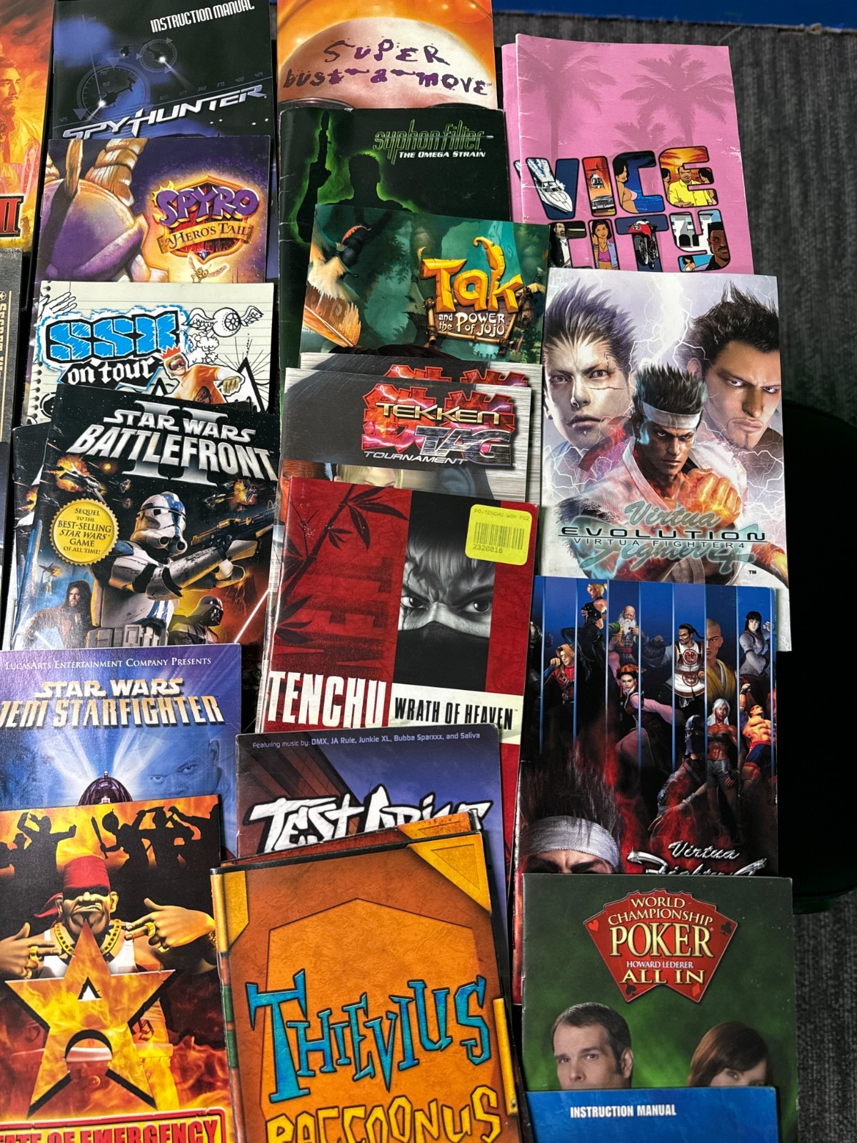 video game manuals lot Playstation 2