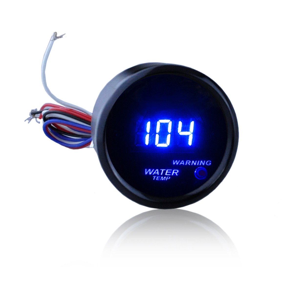2" 52mm Water Temp Gauge Blue Digital LED Temperature Car Auto Meter W/Sensor