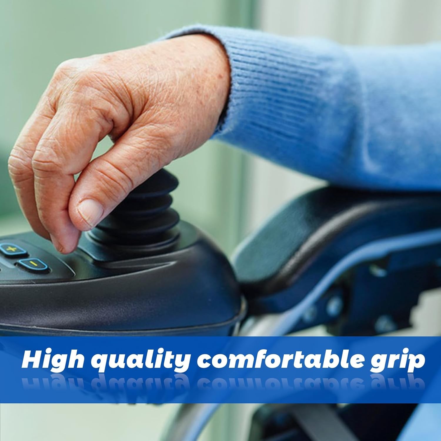 1 Set Controller Knob and Gaiter for Electric Wheelchairs, Universal Silicone Wh