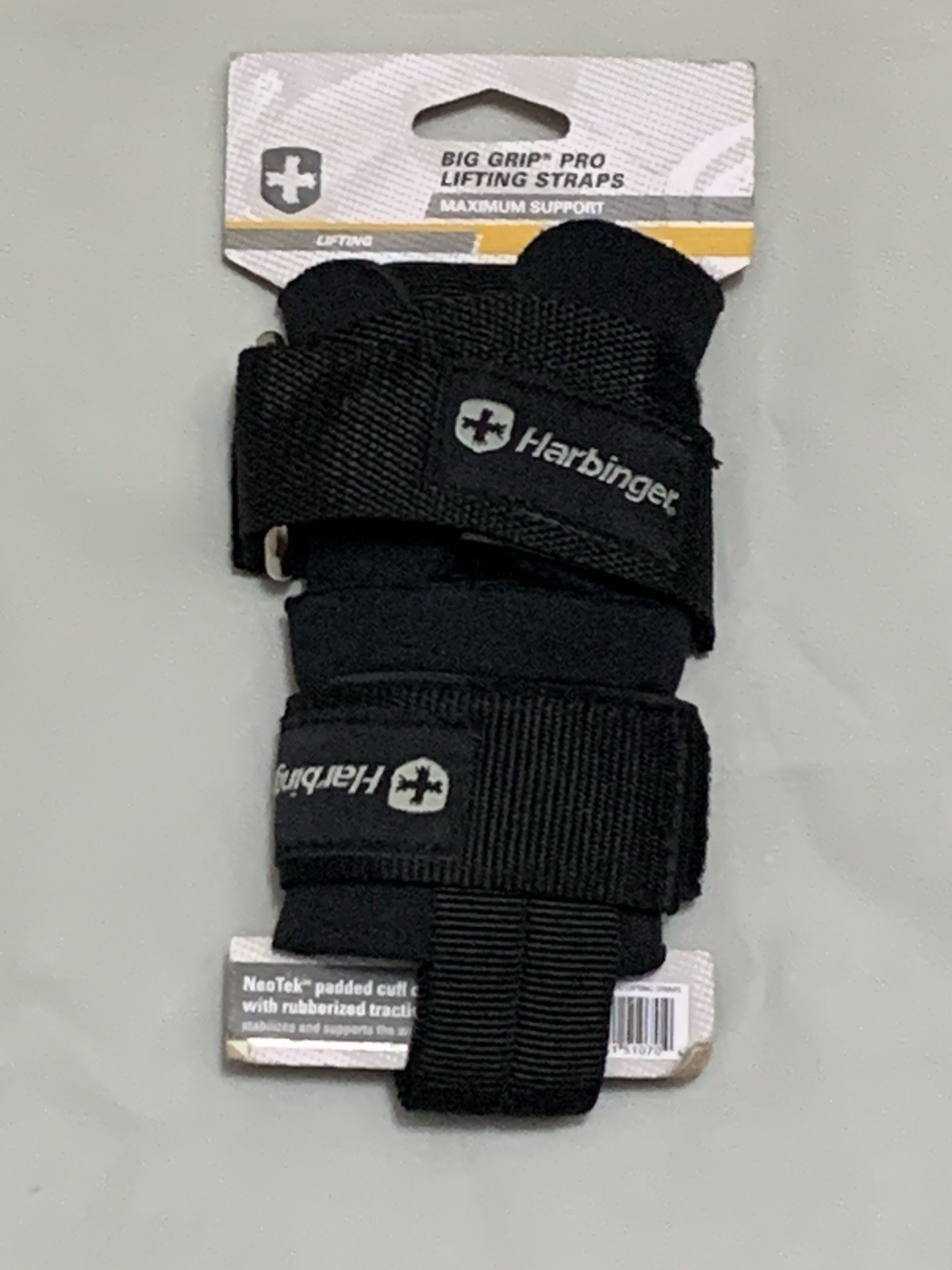 Harbinger Big Grip Pro Lifting Straps Maximum Support Heavy Lifting NEW