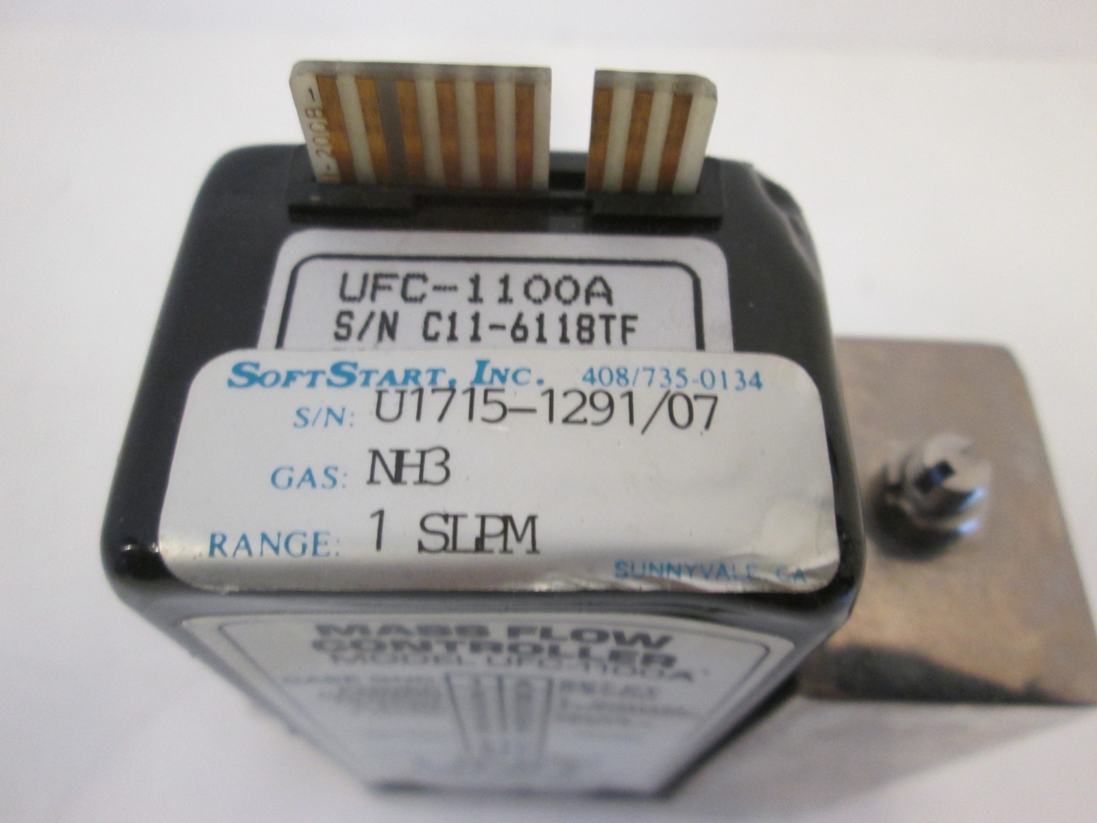 Unit Instruments, UFC-1100A, Mass Flow Controller, 1 SLPM, NH3, Used
