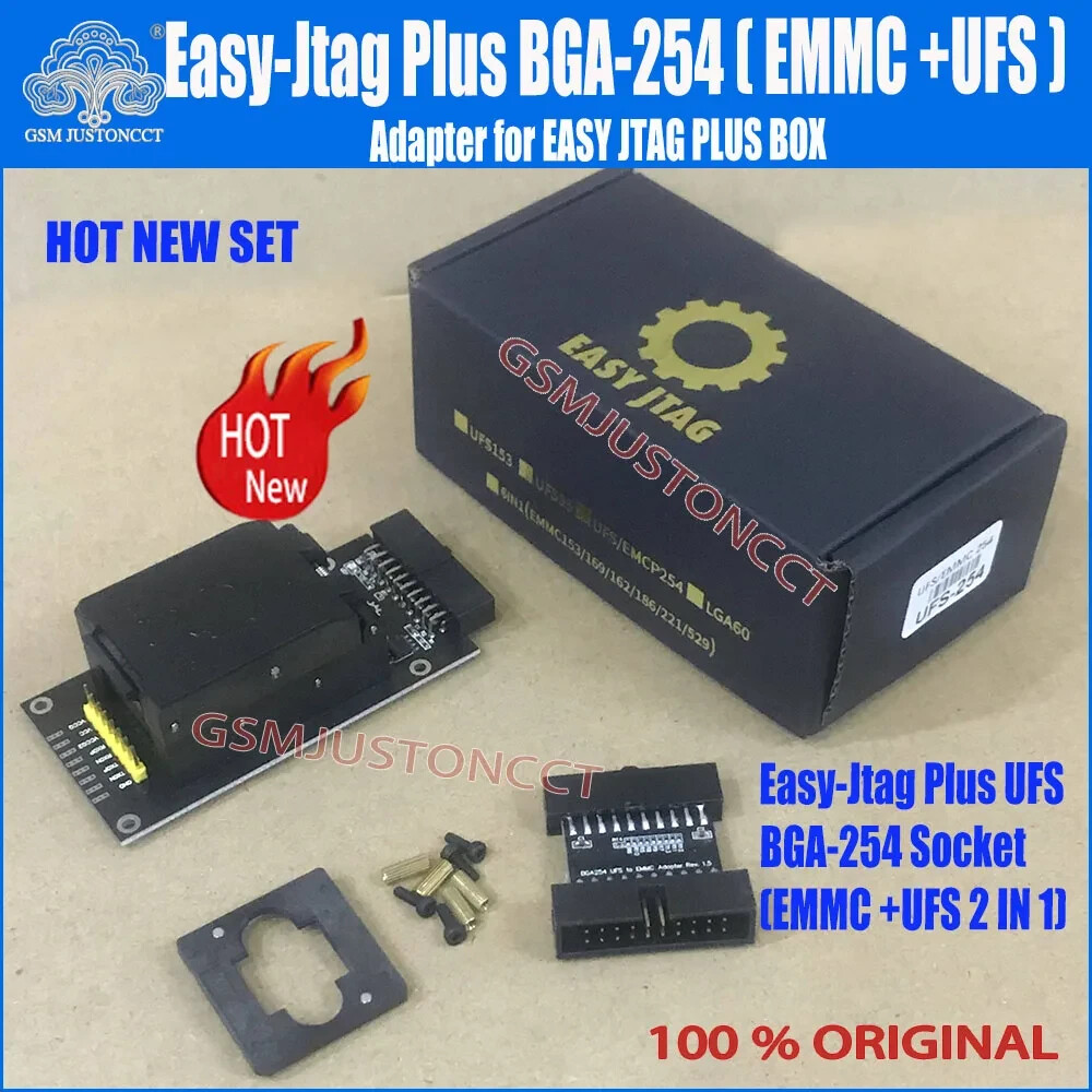 UFS BGA 254 Sockets Adapter Tool For Easy Jtag Plus Box