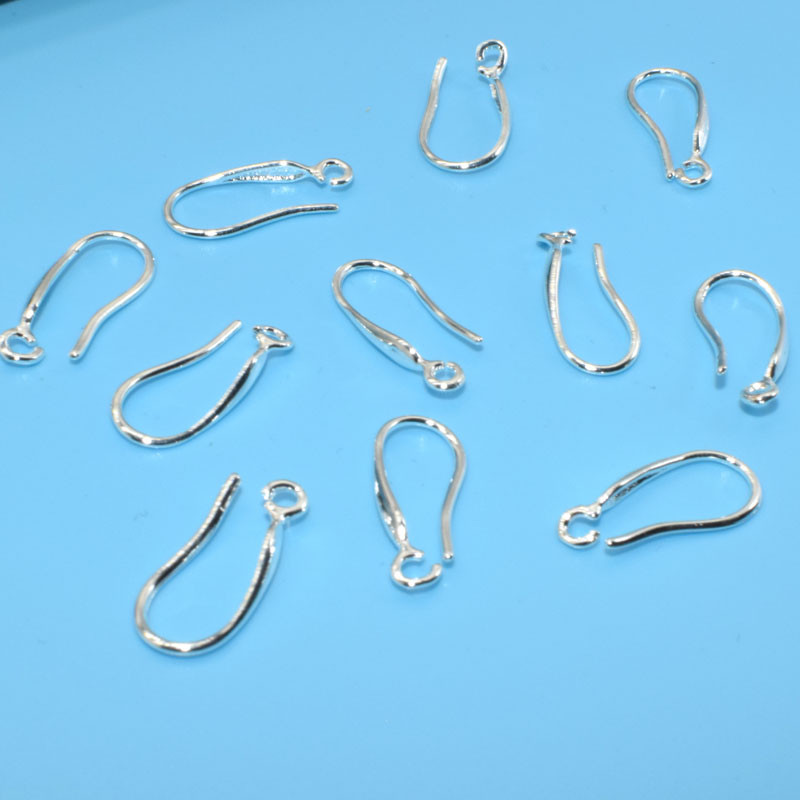 wholesale 50PCS DIY Design Finding Water drop Silver Pinch Bail Hook For Earring