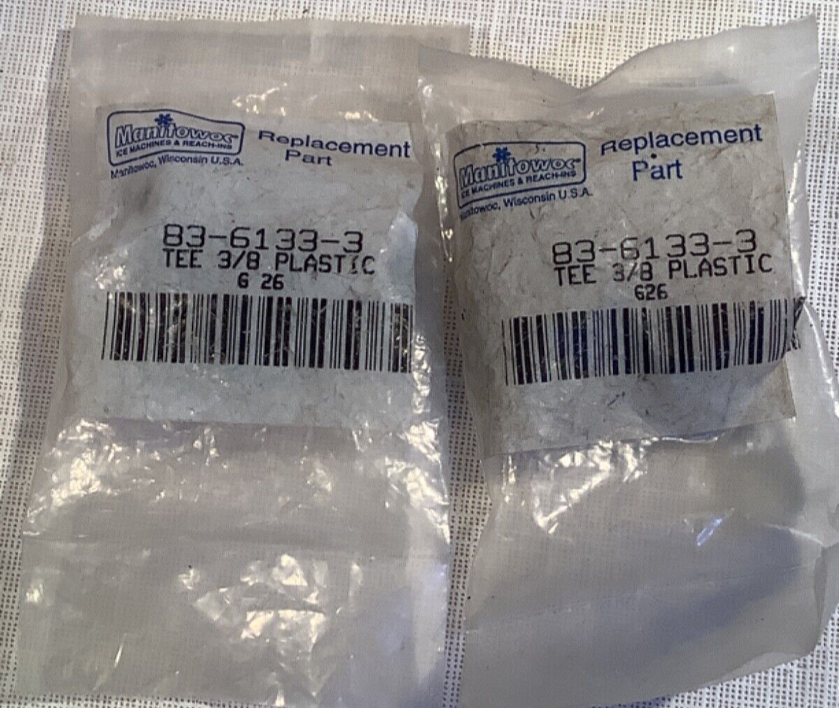 2 Manitowoc Tees, 83-6133-3, new
