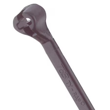 Ty-Rap Tyb2315mx Cable Tie, 7 In L, 1-1/2 In Max Bundle Dia., Black, Nylon 6/6,