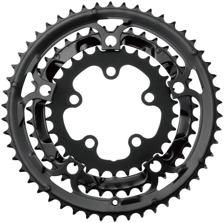 Samox 323ASS 50/39/30T Aluminum & Steel Chainring Set for Road & Gravel Bikes