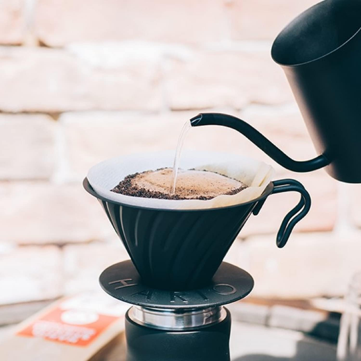 V60 Metal Coffee Dripper, 02 Matte Black