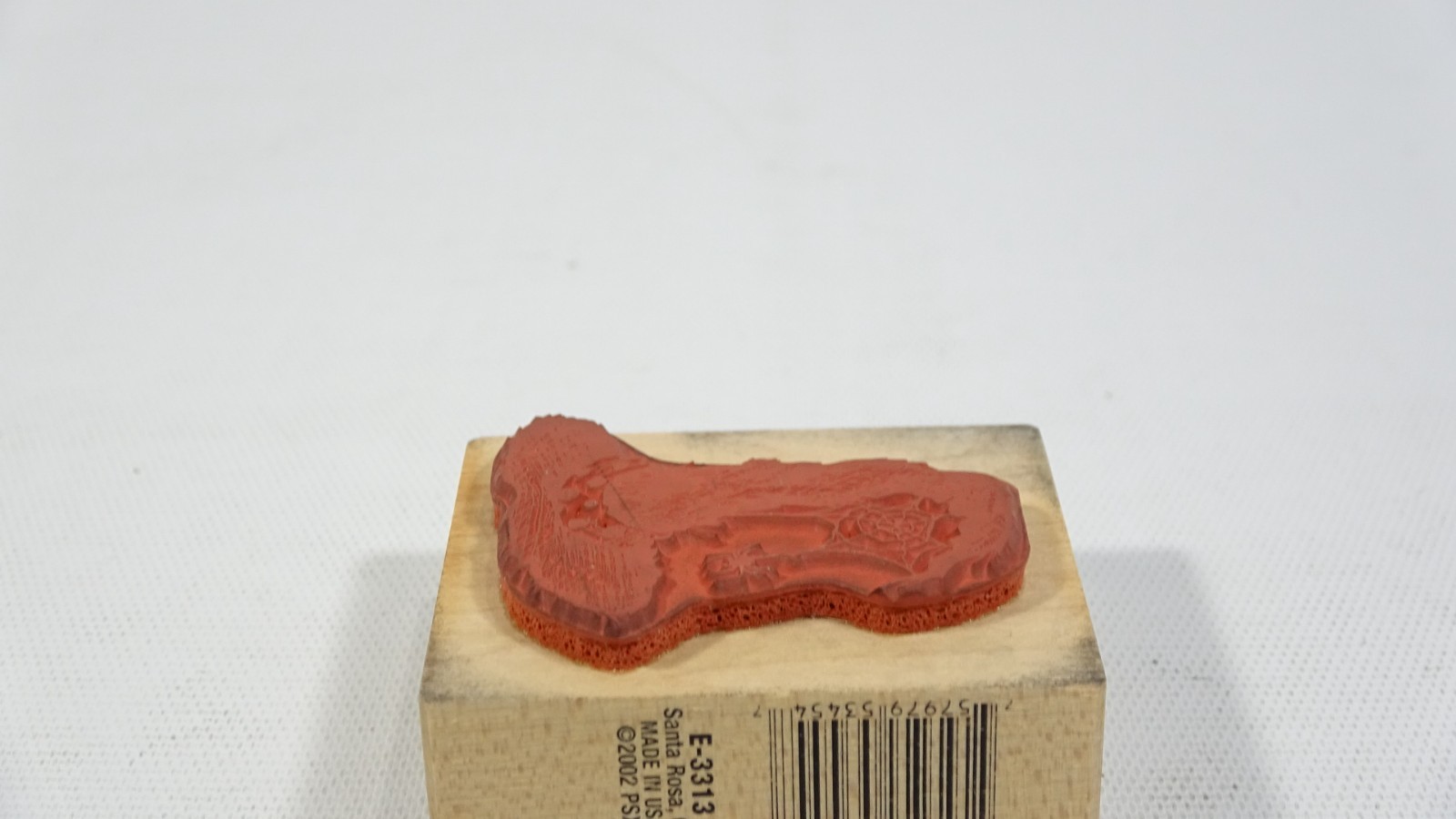 2002 PSX Halloween Rubber Stamp Witch Hat with Spider Web E3313