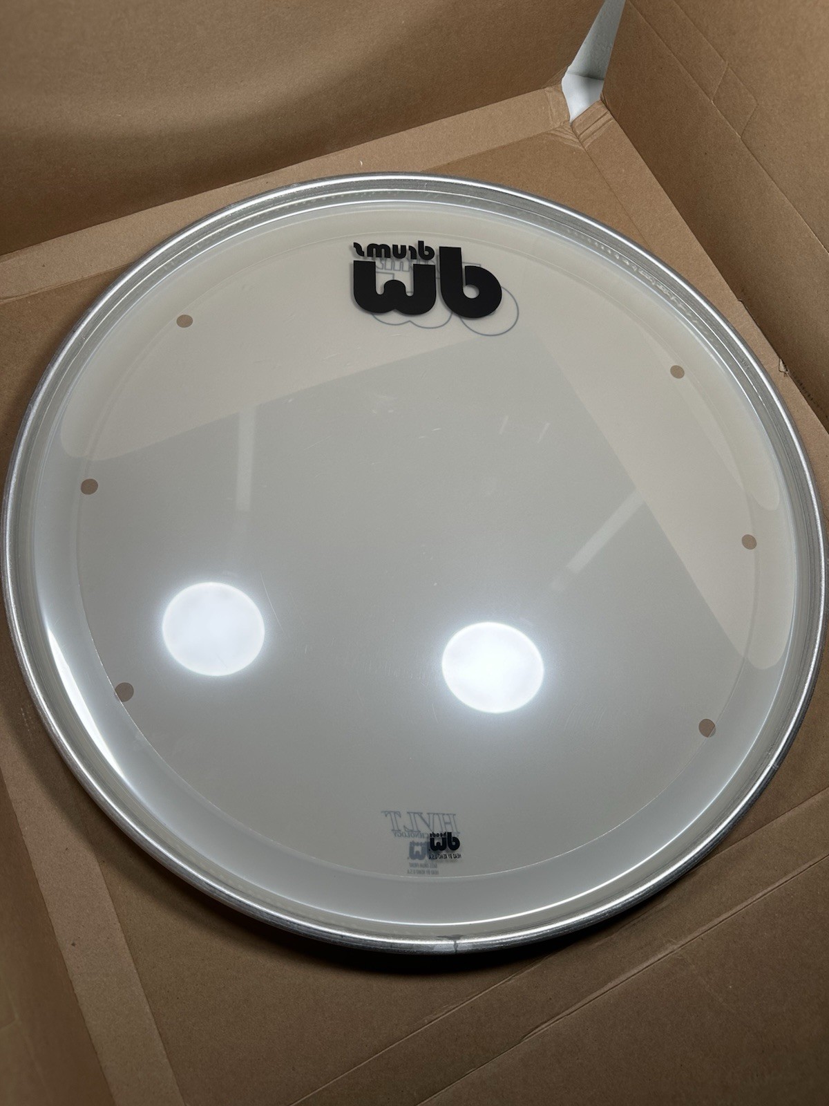 DW Drums 22” Bass Drum Head Set HVLT Resonant & Clear Batter Remo USA NEW AB
