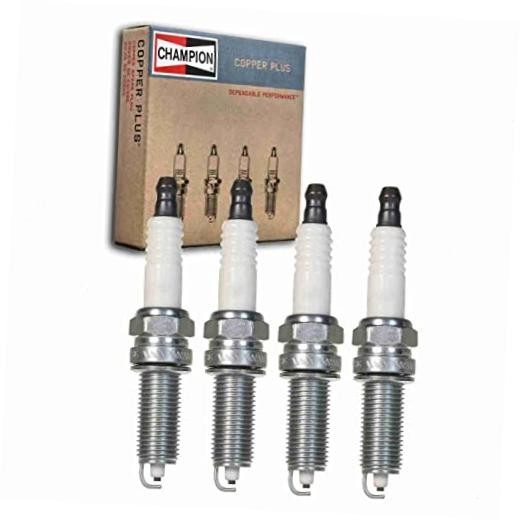 4 pc Champion Copper Plus Spark Plugs compatible with Kia Forte 1.8L 2.0L L4
