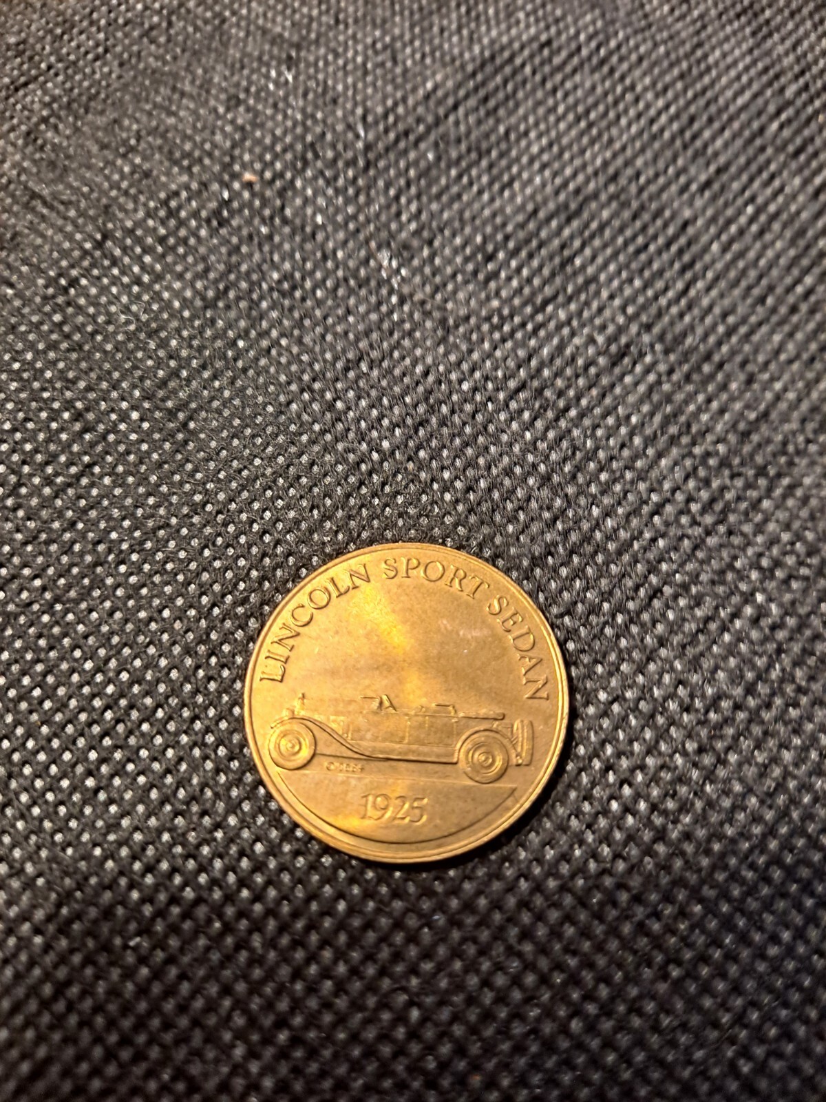 1925 LINCOLN SPORT CAR TOKEN!   e6326UXX