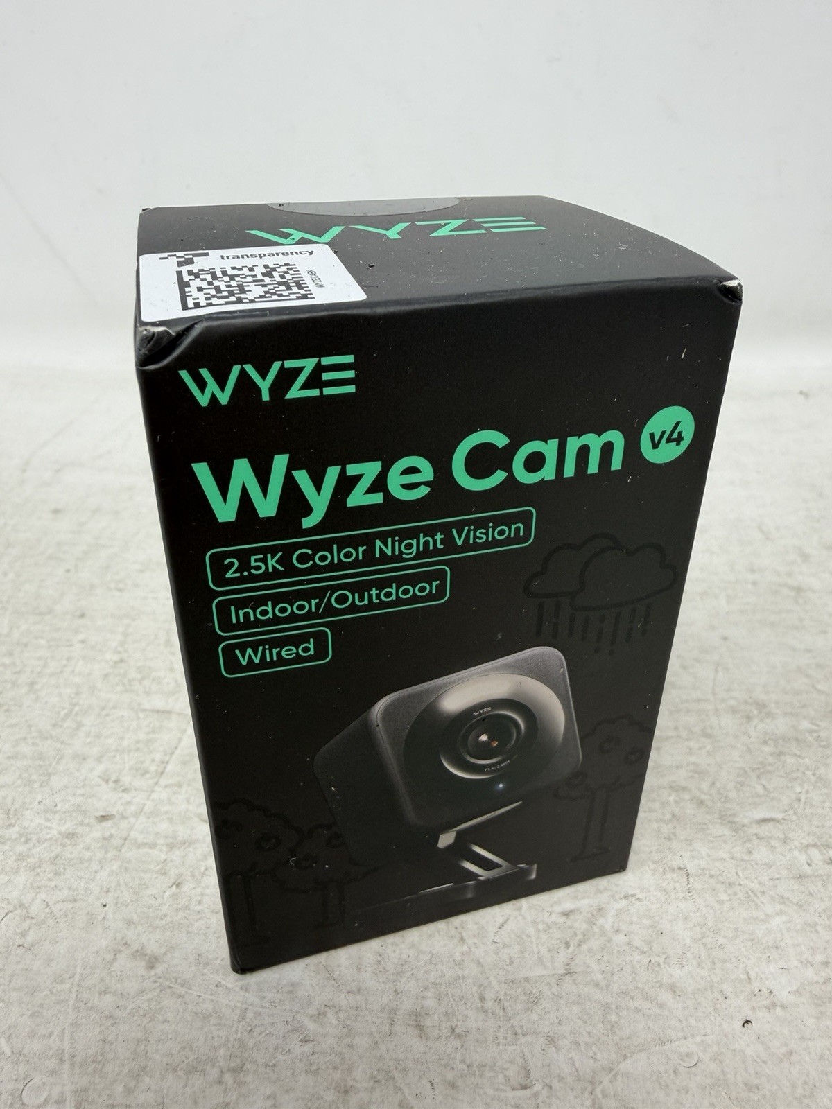 Wyze Cam v4 - 2.5K QHD Indoor/Outdoor WiFi Smart Security Camera - Black
