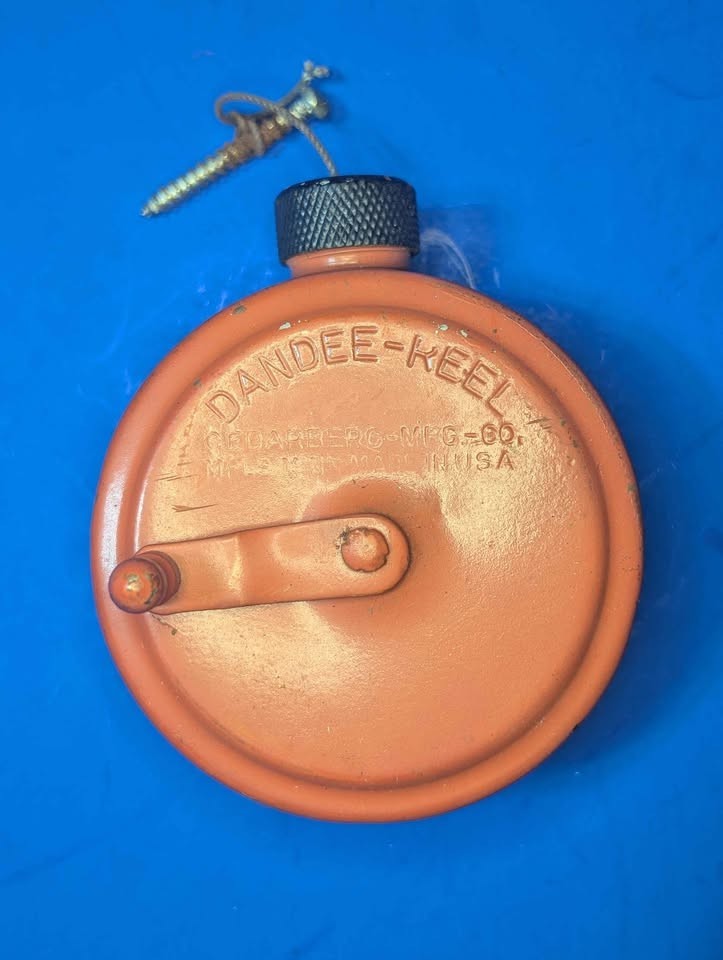 Vintage 1930s Dandee Chalk Line Reel Cedarberg Mfg Co. MPLS, Minn. USA