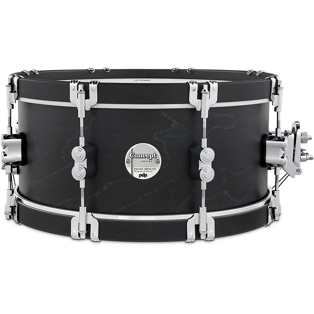 PDP by DW Concept Classic Snare Drum with Wood Hoops 14 x 6.5" Ebony/Ebony Hoops