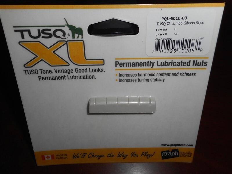 NEW - Graph Tech PQL-6010-00 Gibson Style Slotted Nut - TUSQ XL