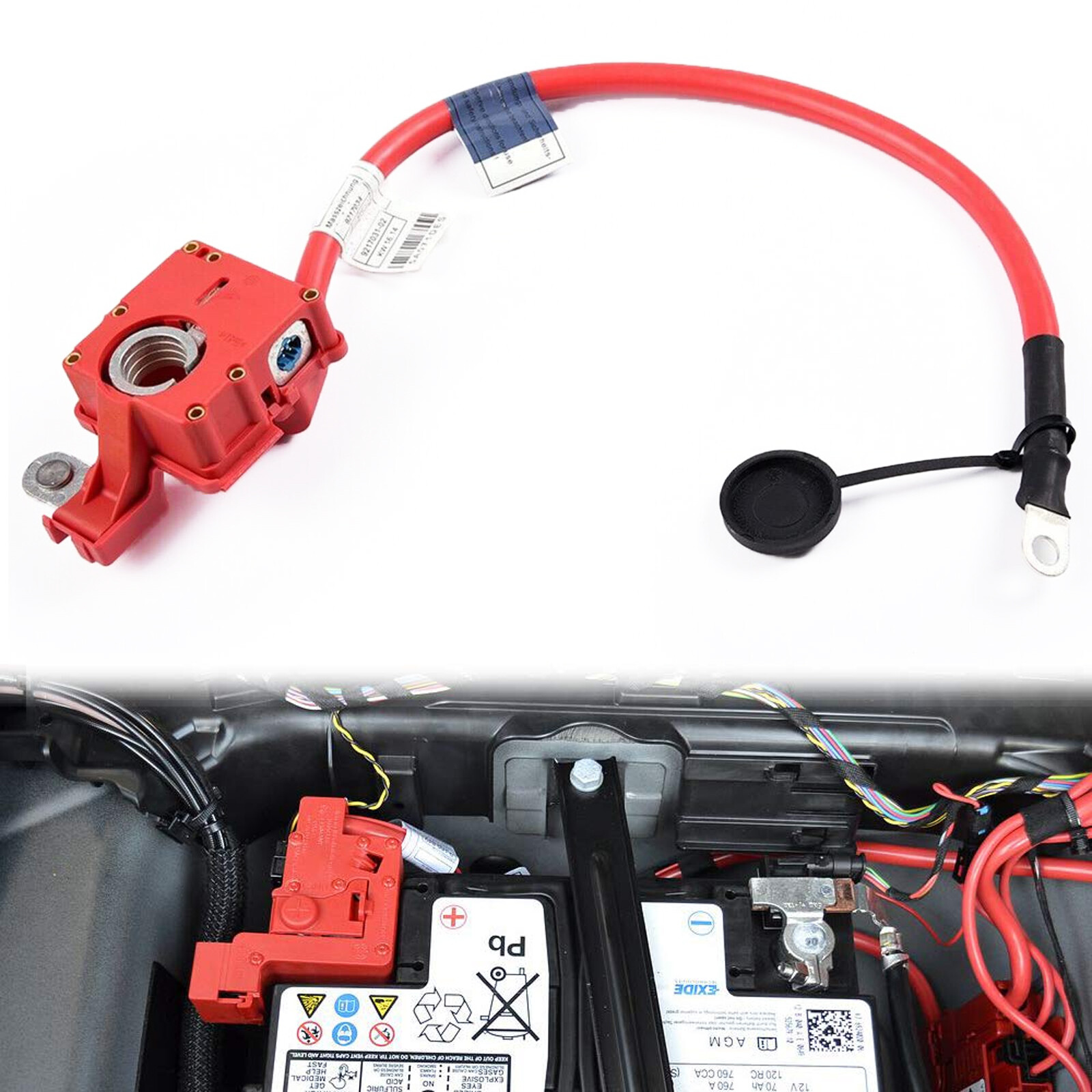 Battery Positive Terminal Cable (Plus Pole) Compatible With BMW 328i E92🚗
