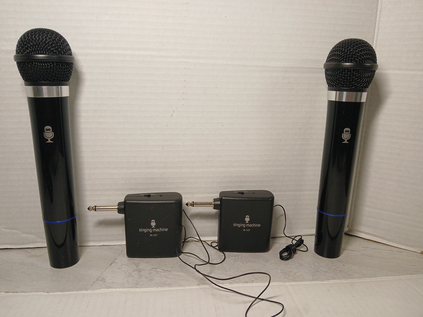 The Singing Machine SMM-107 Wireless Karaoke Microphone with VHF Receiver -...
