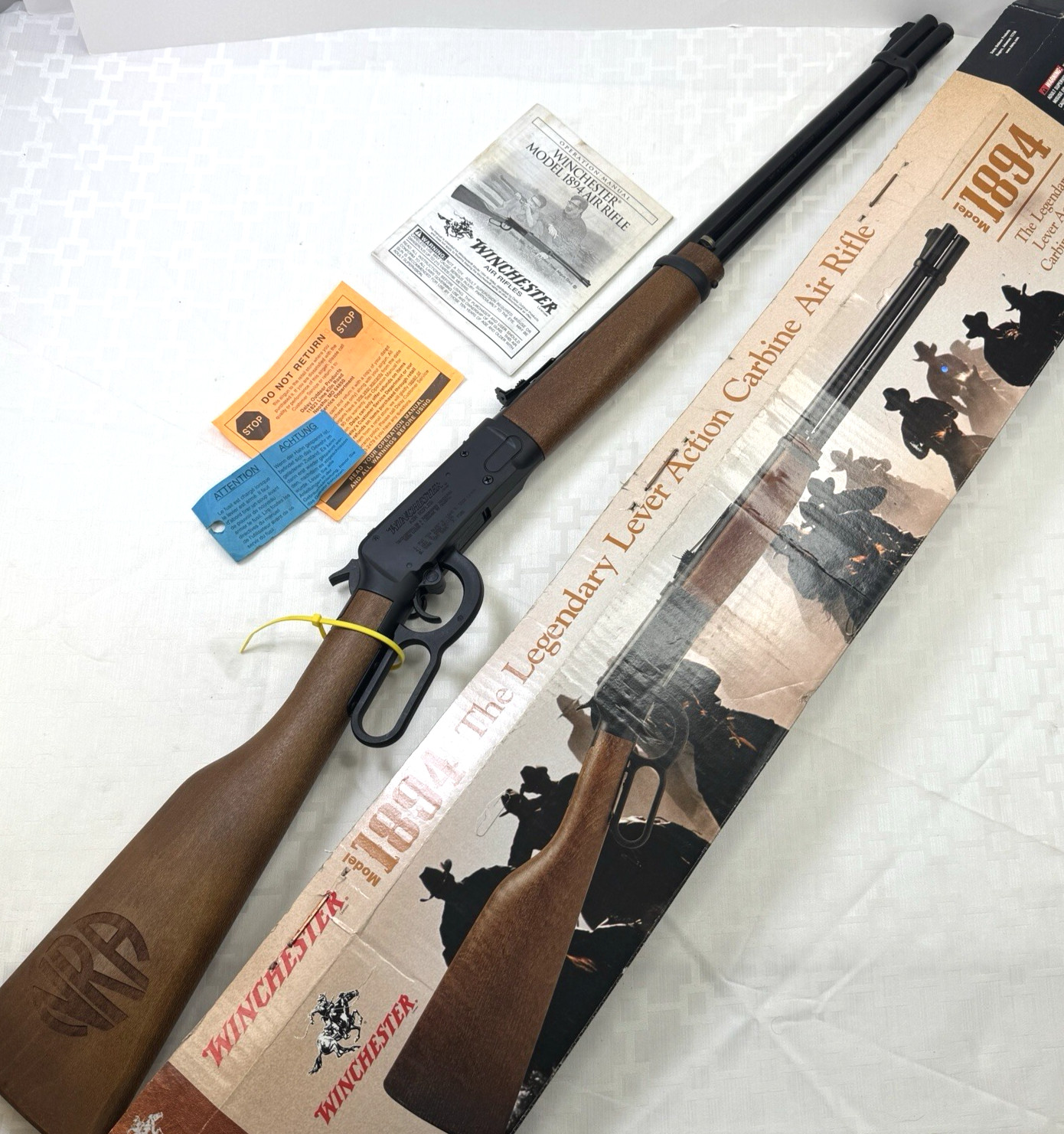 2002 Daisy Winchester 1894 Air Rifle NRA Ed BB Gun Wood Stock Never Fired in Box