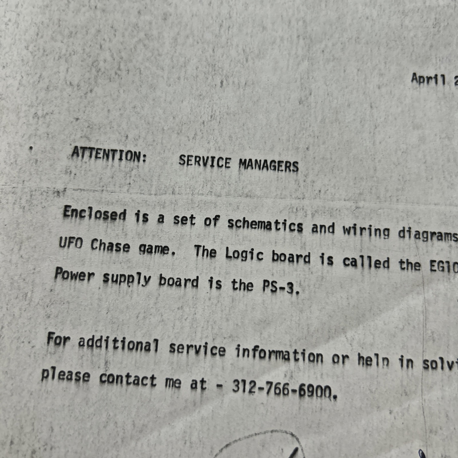 Original Factory War Atari Arcade Video Game Owners Manual
