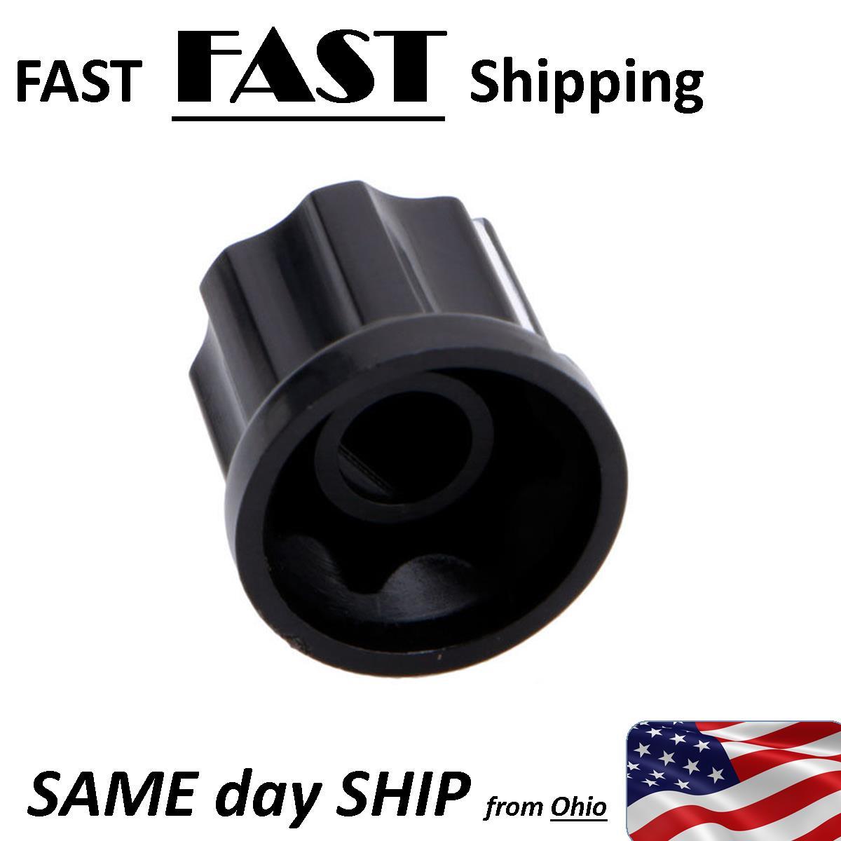 4X Shaft Hole Plastic Threaded Knurled Potentiometer Knobs 6mm
