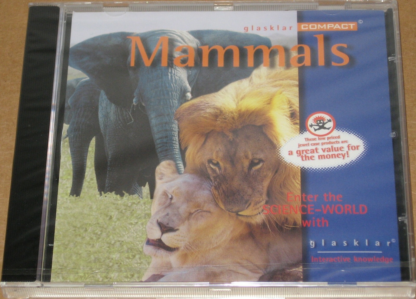 Glasklar Compact Interactive Knowledge MAMMALS New PC CD-ROM Free Shipping !