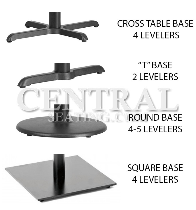 1"H Table Base Feet Leveler - 100-Pack Black Plastic Stabilizer Wedges Leveling