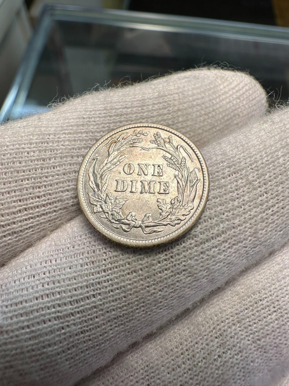 1909 Barber Dime AU