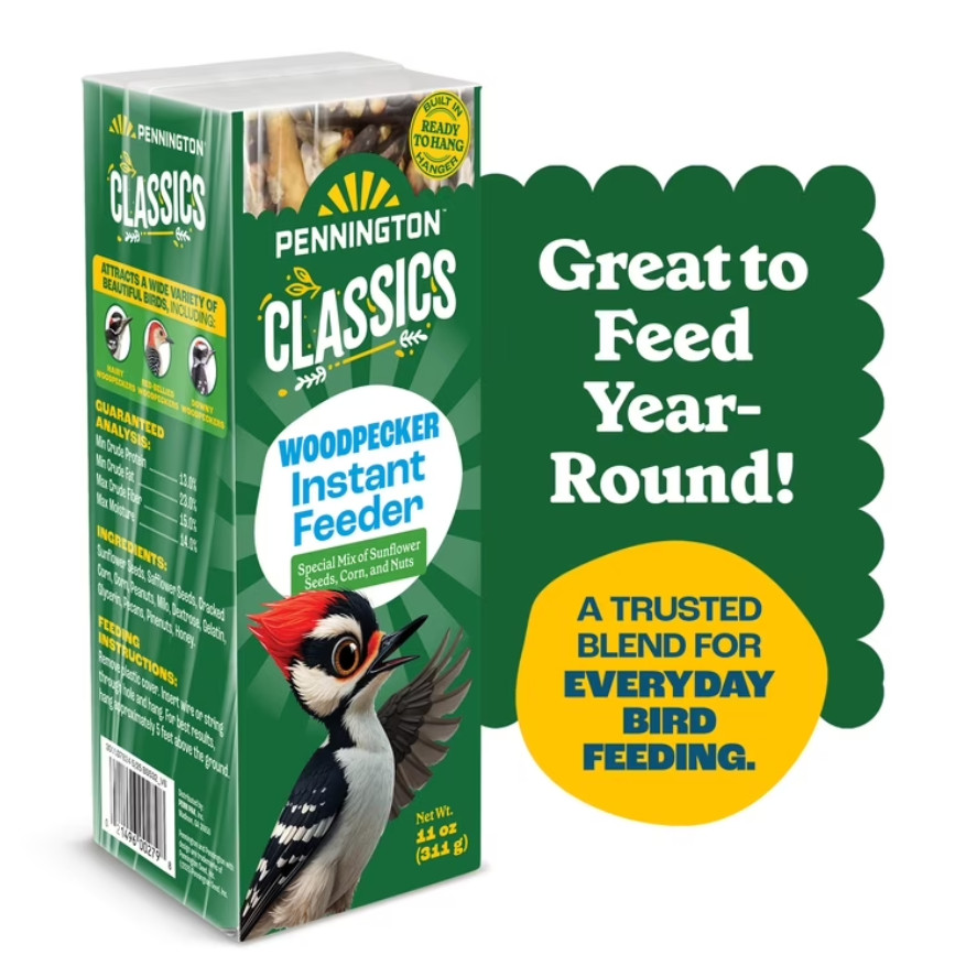 Pennington Classics Woodpecker Bar Instant Feeder 11 ounce