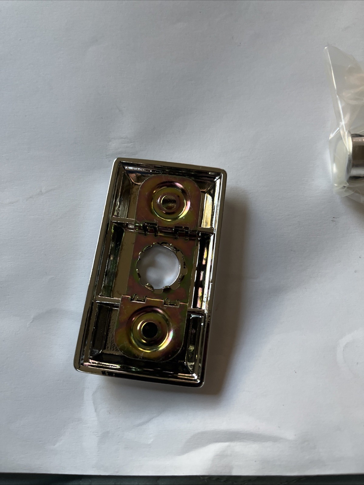 Baldwin 9BR7015-003 Chrome Rectangular Bell Button Solid Brass Free Ship USA