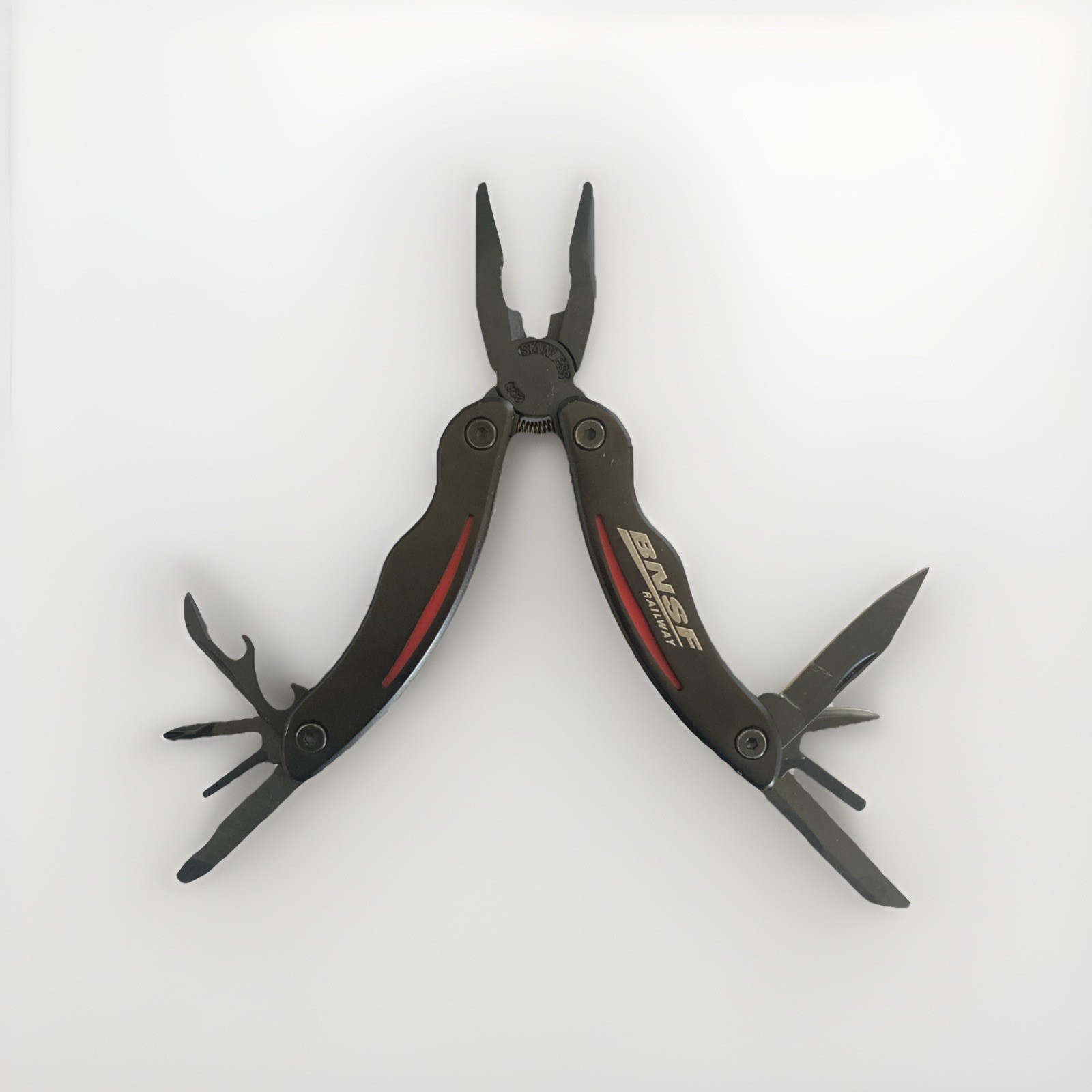 High Sierra 10-in-1 Multi Tool Black Stainless Steel Pliers Pocket Knife & More