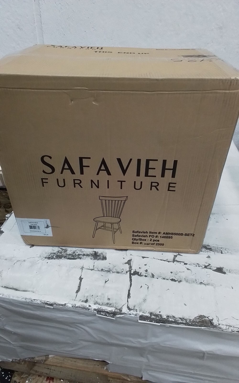 Safavieh PARKER SPINDEL SIDE CHAIR, Reduced Price 2172747689 AMH8500B-SET2