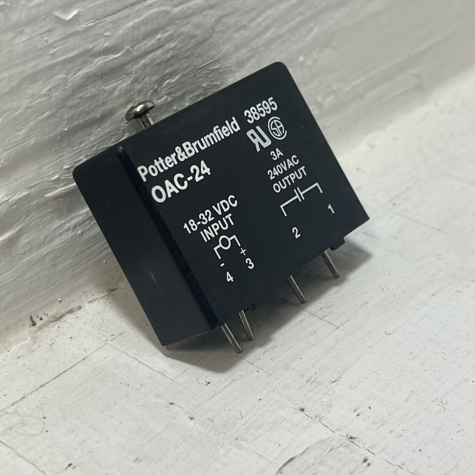 NEW Potter & Brumfield OAC-24 Solid State Relay, 18-32VDC Input, 240VAC 3A NNB