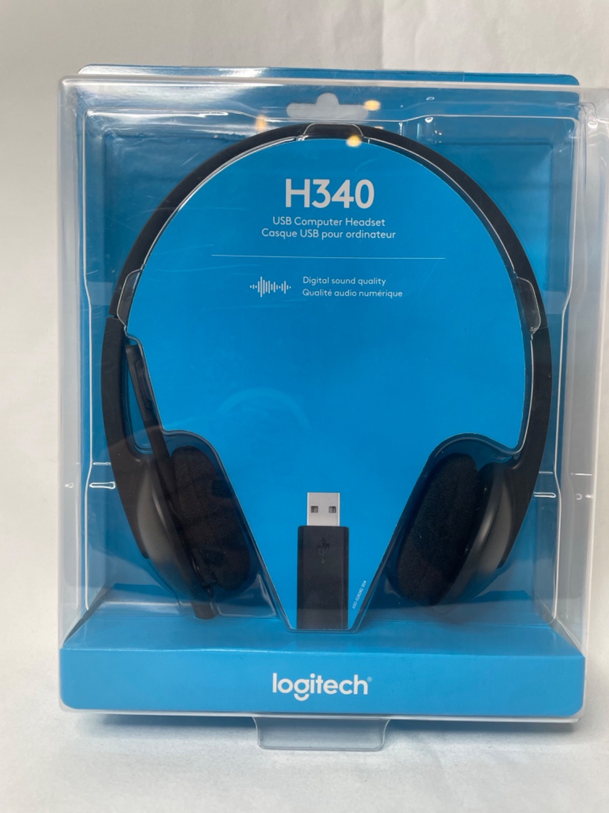 Logitech H340 USB Computer PC Headset Noise Canceling Microphone NEW IN BOX
