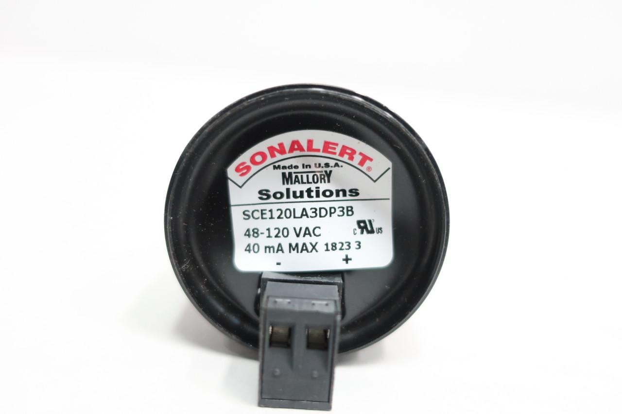 Mallory SCE120LA3DP3B Buzzer 48-120v-ac