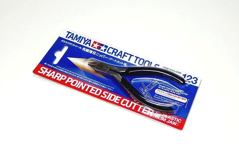 Tamiya Model Craft Tools Craft Sharp Pointed Side Cutter for Slim Jaw 74123