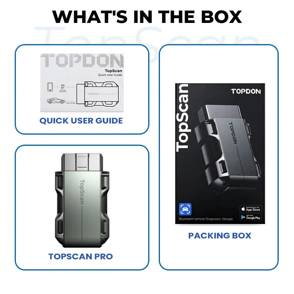 TOPDON Topscan PRO Bidirectional Bluetooth OBD2 Scanner IMMO Key Programmer Auto