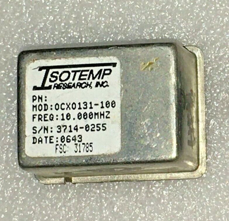 USED High-Precision OCXO ISOTEMP 131-100 10MHz squarewave +5V EFC
