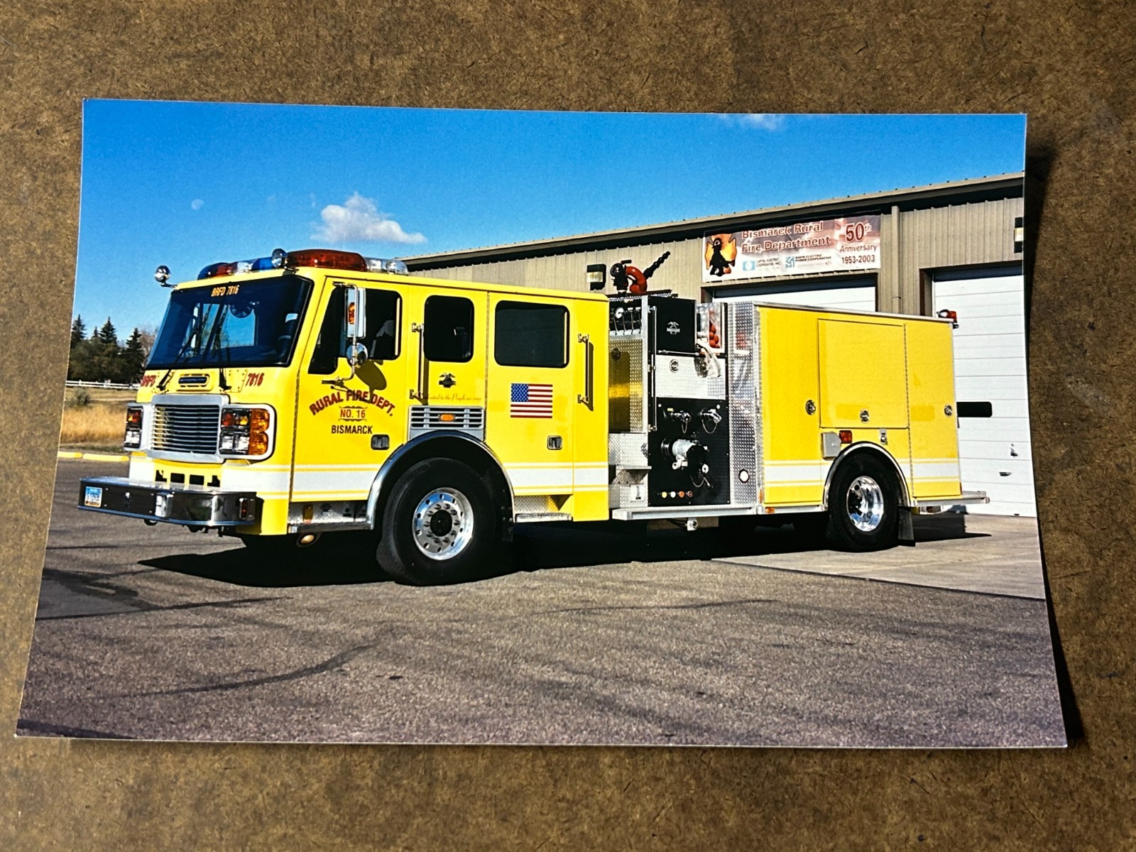 Bismarck RFD ND American La France Metropolitan pumper Fire Apparatus Photo A63