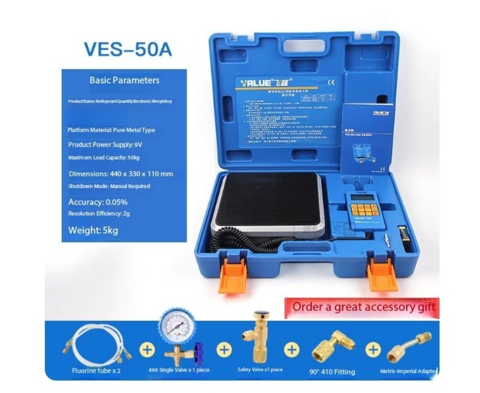 Ve-50a /50B/100A/100B Refrigerant Electronic Scale Fluorine Electronic Scale