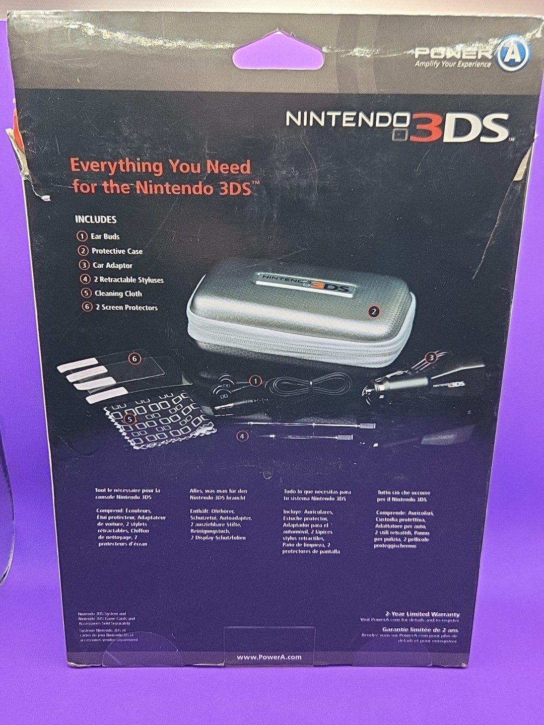 Nintendo 3ds Explorer Starter Kit Silver Case