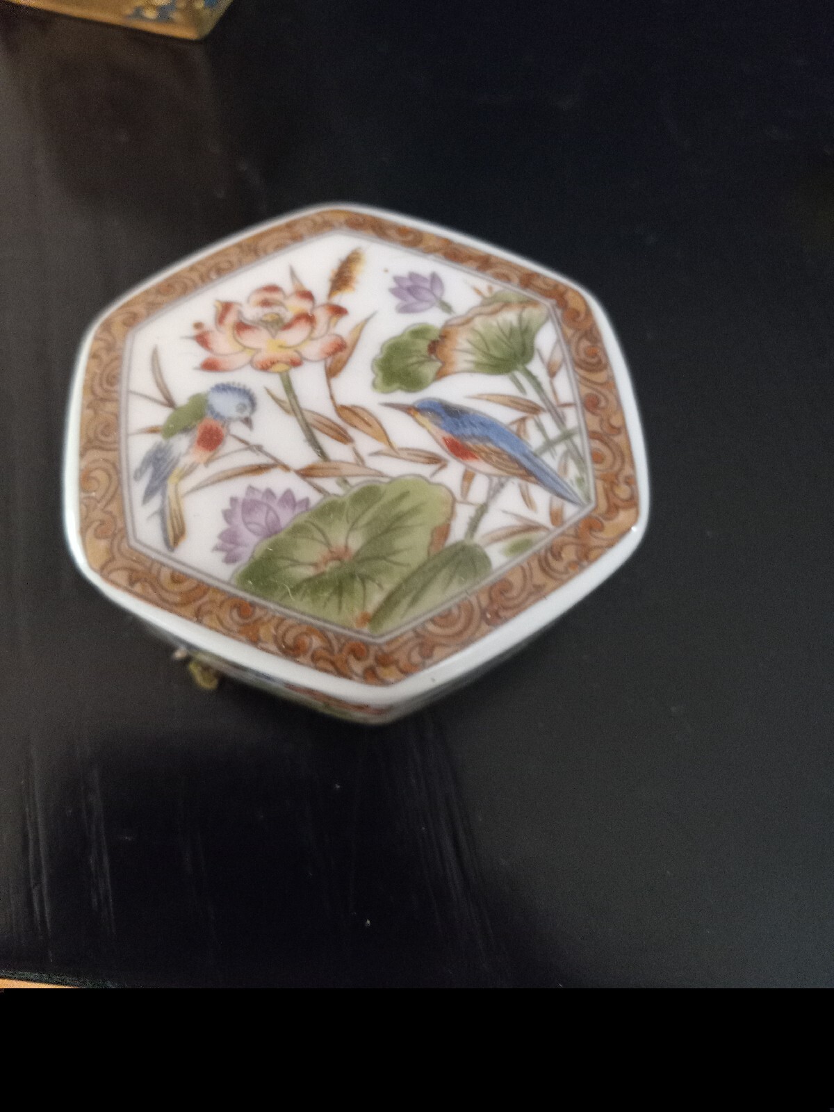 vintage fine porcelain china Twinklet Box